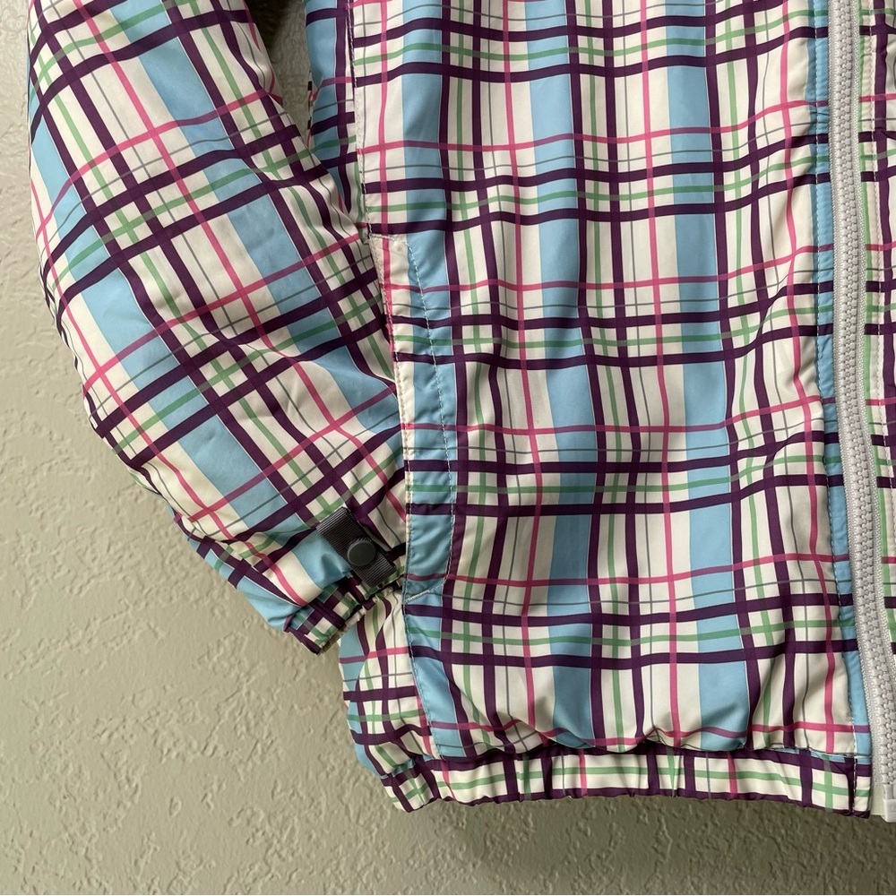 The North Face Girls Plaid Puffer Jacket Size XL - Picture 6 of 14